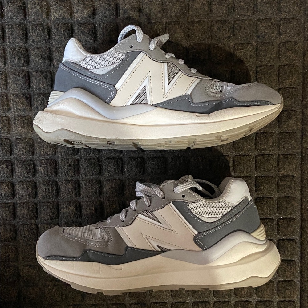 new balance 5740 gray and white